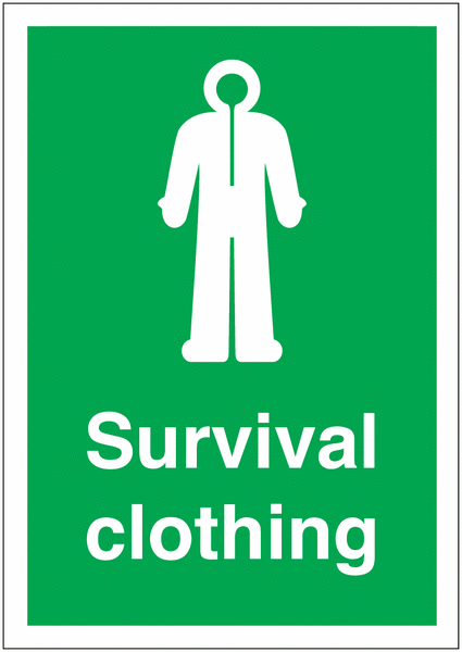 Survival Clothing Sign