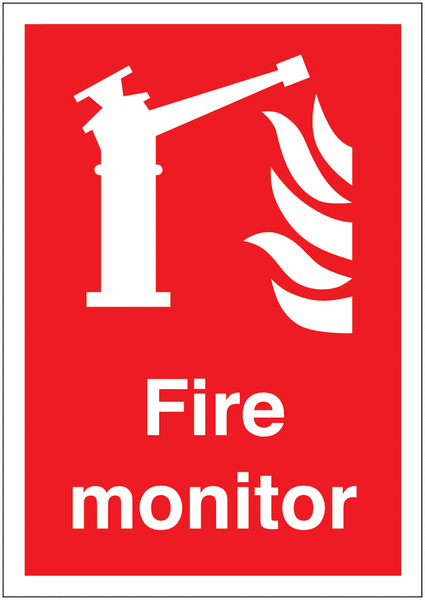 Fire Monitor Sign