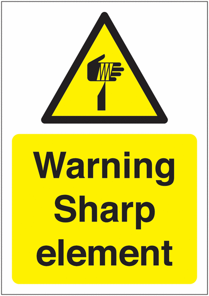 Warning Sharp Element Sign