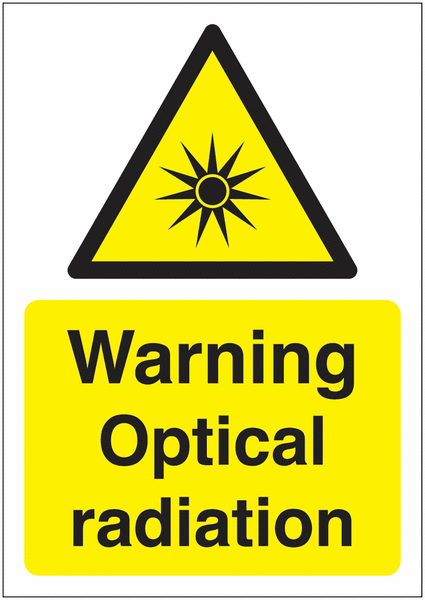 Warning Optical Radiation Sign
