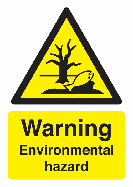 Warning Environmental Hazard Sign