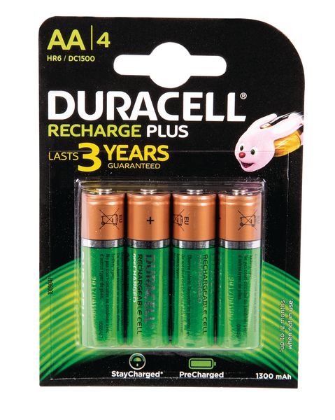 Duracell Rechargeable Batteries - AA, AAA, C, and D