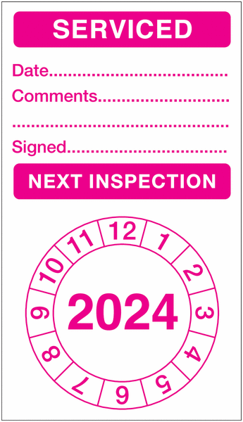 Serviced - Inspection Labels 2024