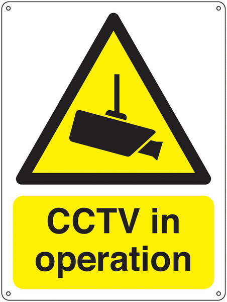 CCTV In Operation - Vandal-Resistant Sign