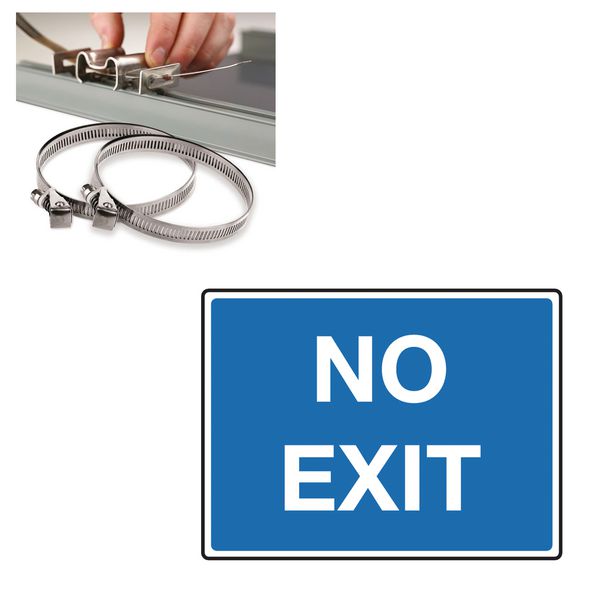 No Exit - Traffic Sign Installation Kit