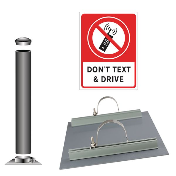 Don't Text and Drive - Traffic Sign Installation Kit