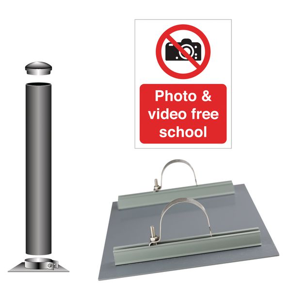 Photo and Video Free School - School Sign Installation Kit