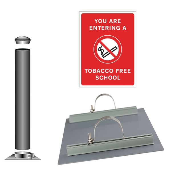 You Are Entering a Tobacco Free School - School Sign Installation Kit