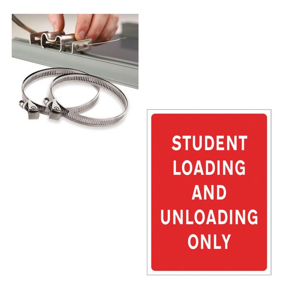 Student Loading and Unloading - Traffic Sign Installation Kit