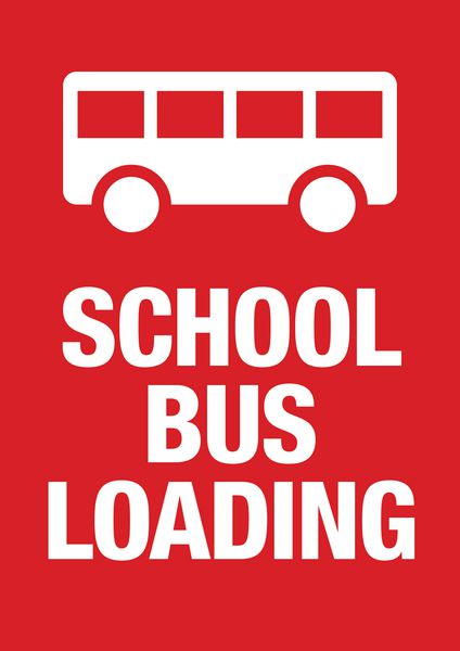 School Bus Loading Carpark Sign