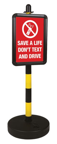 Save a Life Don’t Text and Drive Carpark Sign - Bundle Kit