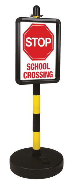 STOP School Crossing Carpark Sign - Bundle Kit