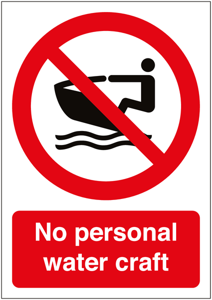 No Personal Water Craft Sign