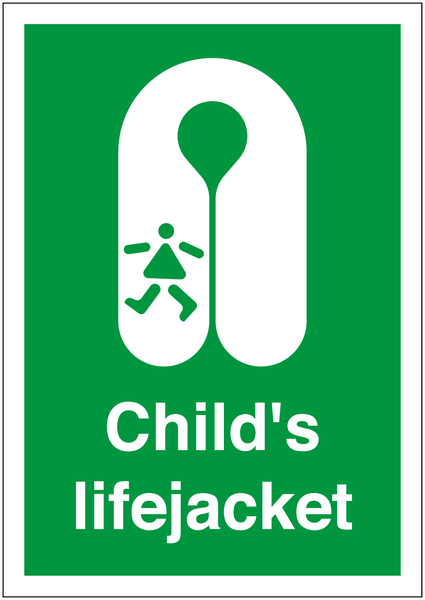 Childs Lifejacket Sign