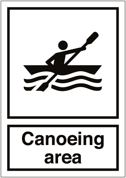 Canoeing Area Sign