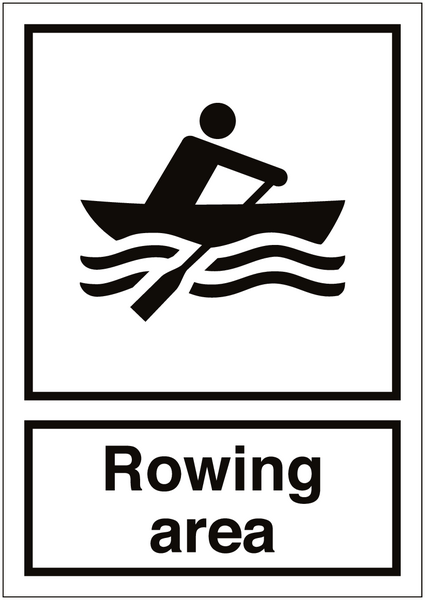 Rowing Area Sign