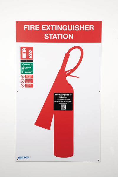 CO2 Fire Extinguisher Shadow Board