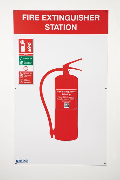 Water Fire Extinguisher Shadow Board
