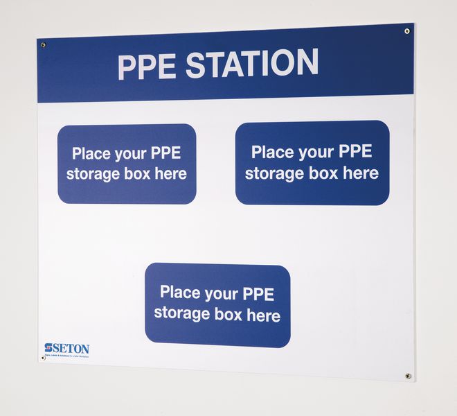 PPE Shadow Board for Storage Boxes