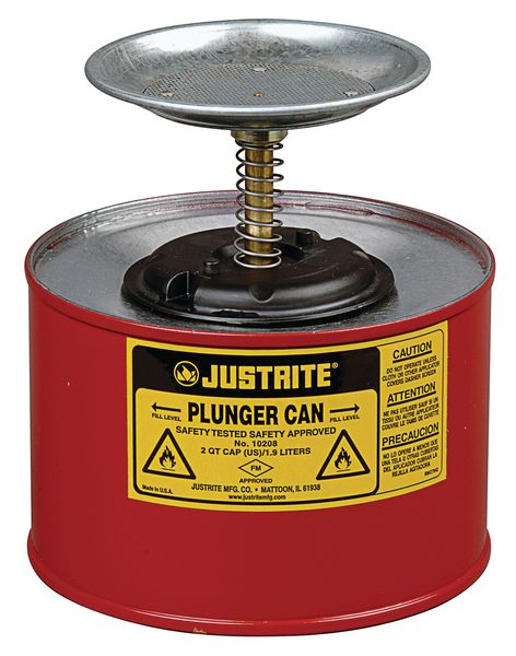 Flammable Liquid Plunger Cans