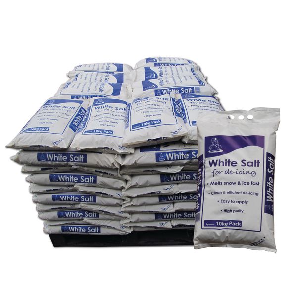 White De-Icing Salt Pallet - 10kg Bags