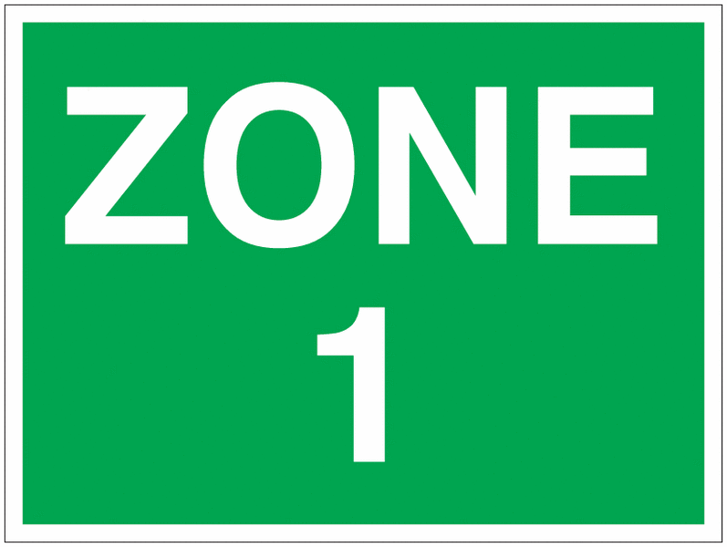 Zone Marking Signs