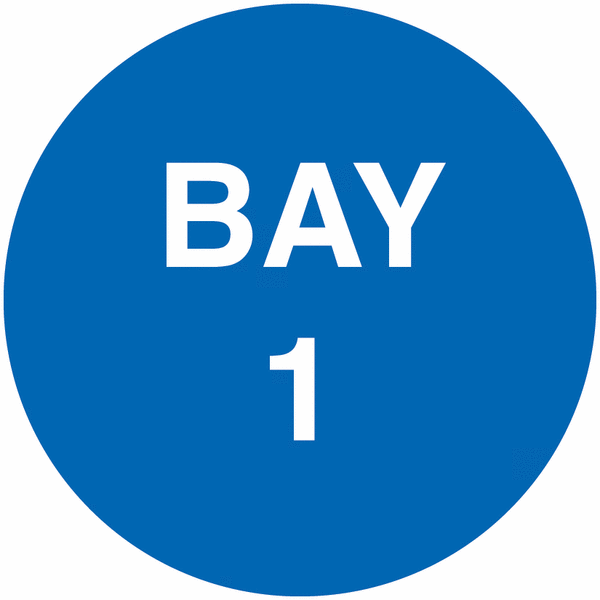 Bay Marking Floor Signs