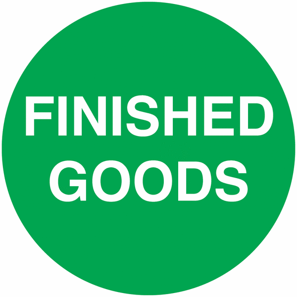 Finished Goods Floor Sign