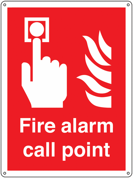 Fire Alarm Call Point - Vandal-Resistant Sign