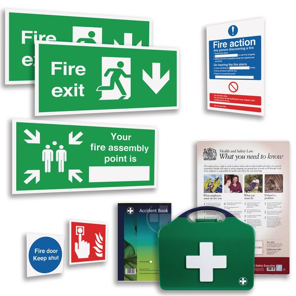 Fire Safety Sign Starter Pack – Small