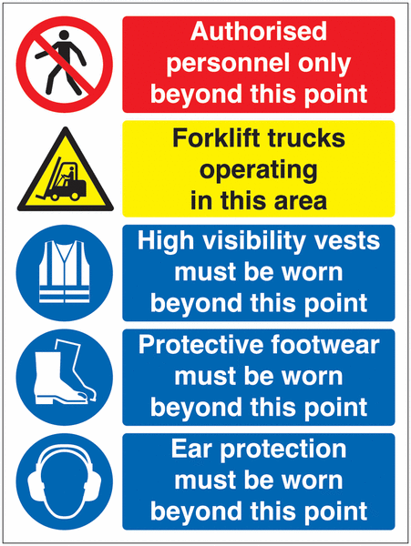 Authorised Personnel Only - Warehouse Safety Signs