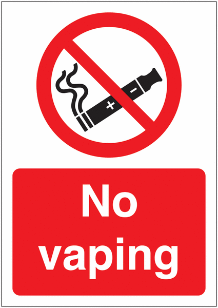 No Vaping Sign