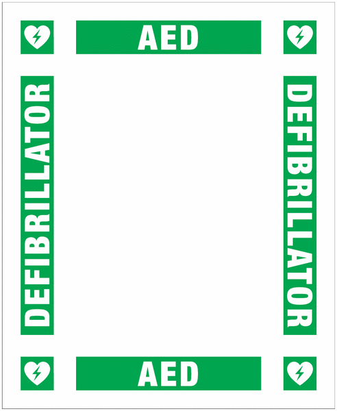 AED Defibrillator Station Frame Shadowboard