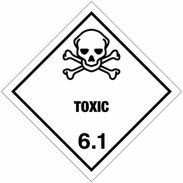 Toxic 6.1 Easy Peel Hazard Diamond