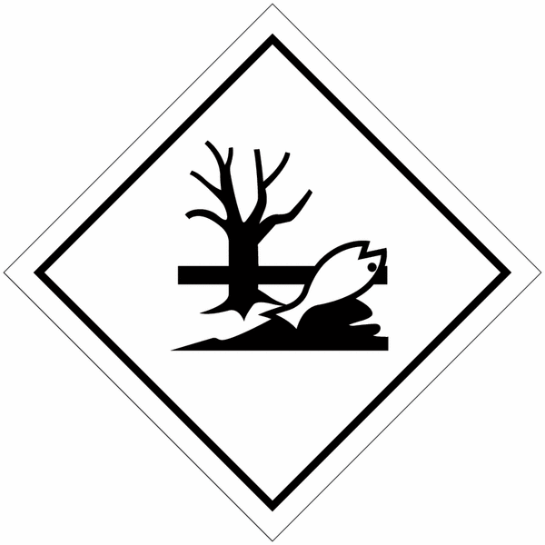 Hazardous To Environment Vinyl Hazard Warning Diamonds
