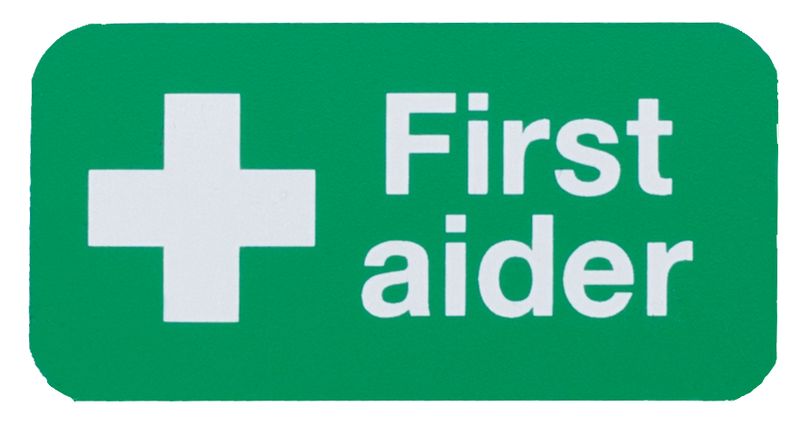 First Aider Safety Badge - Rectangle