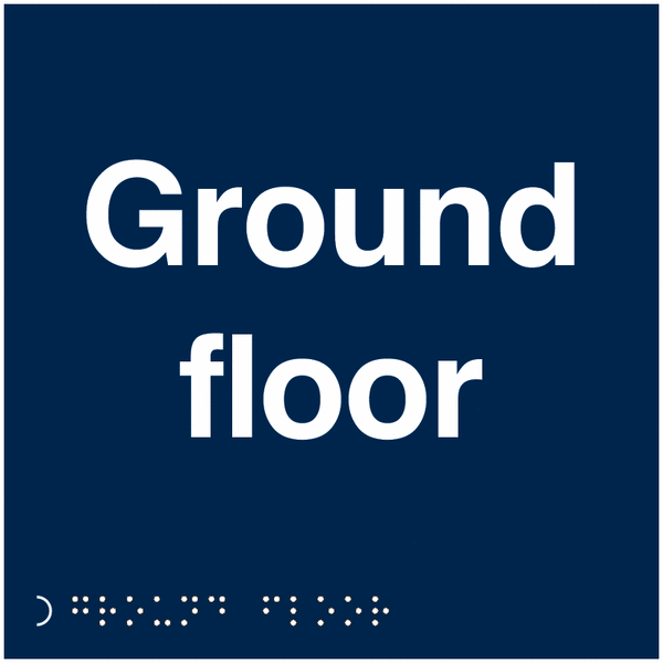 Ground Floor - Tactile & Braille Sign