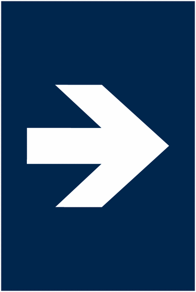 Arrow Symbol (Left/Right) - Tactile Sign