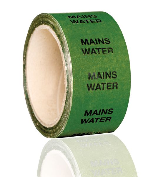 British Standard Pipeline Marking Tape - Mains Water