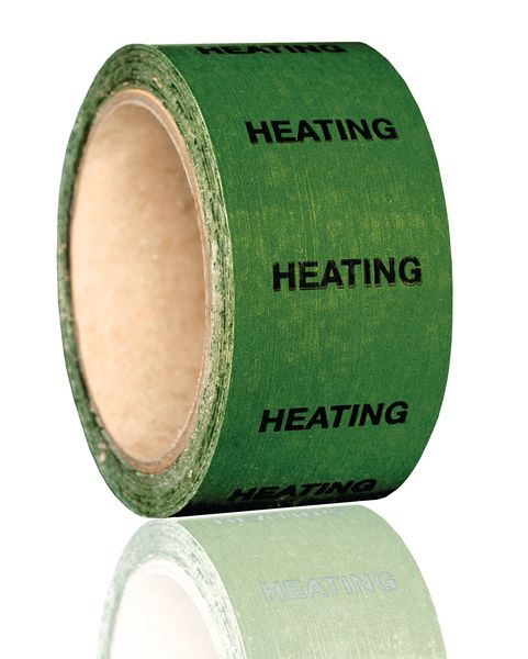 British Standard Pipeline Marking Tape - Heating