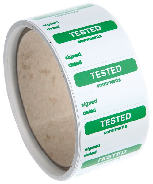 Roll of 250 - Tested Quality Control Write On Labels