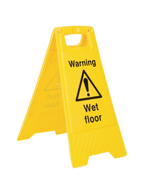 Economy Floor Stand - Caution Wet Floor