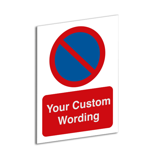 Custom parking restriction Signs