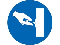 Switch off after use sign
