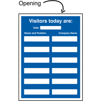 Visitors Today Update Sign