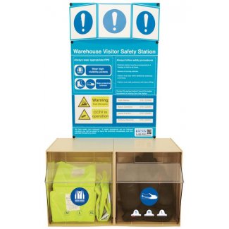 Warehouse Visitor PPE Safety Station