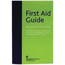 Leaflet which contains basic advice for first aid